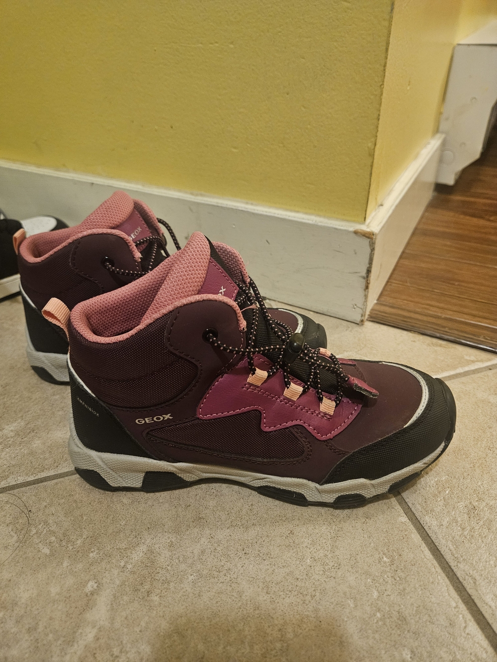 Geox Kid's Purple and Pink Ankle Hiking Boots